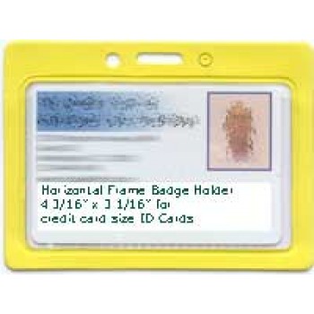 Color Frame Badge Holders Horizontal - 100 Pack